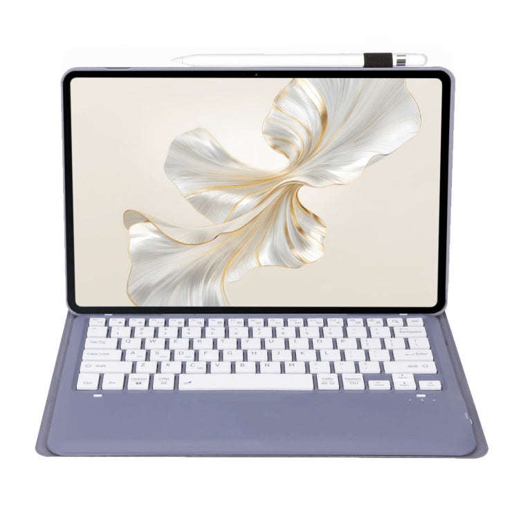 For Huawei MatePad Pro 12.2 Ultra-thin Detachable Bluetooth Keyboard Leather Tablet Case(Lavender...