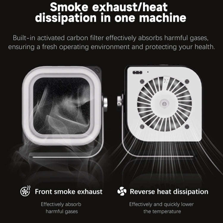 TBK F001 3 in 1 Smoking & UV Curing & Filtration Smoke Exhaust Multifunctional Fan