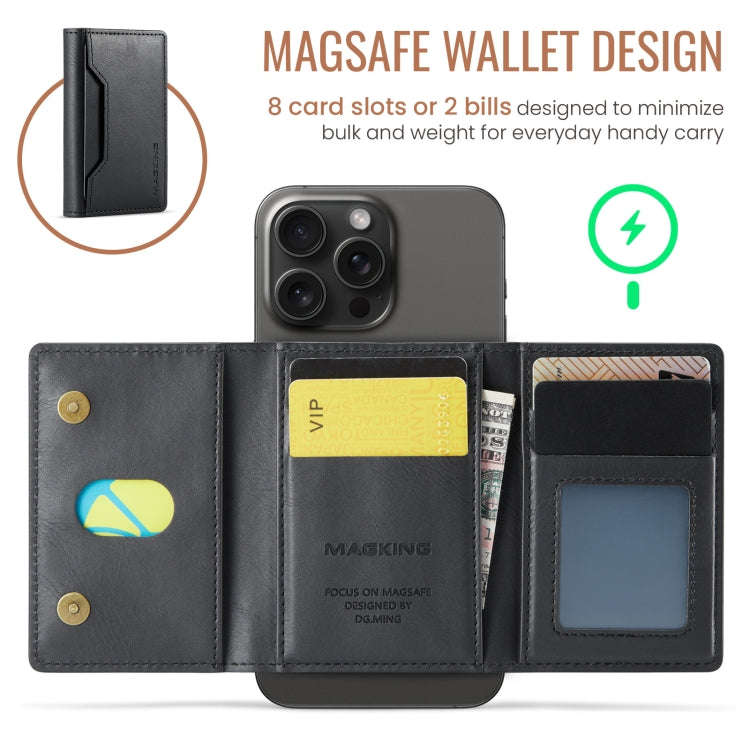DG.MING MAGKING-K2 Series MagSafe RFID Card Bag(Black)