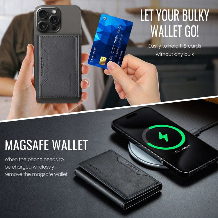 DG.MING MAGKING-K2 Series MagSafe RFID Card Bag(Black)