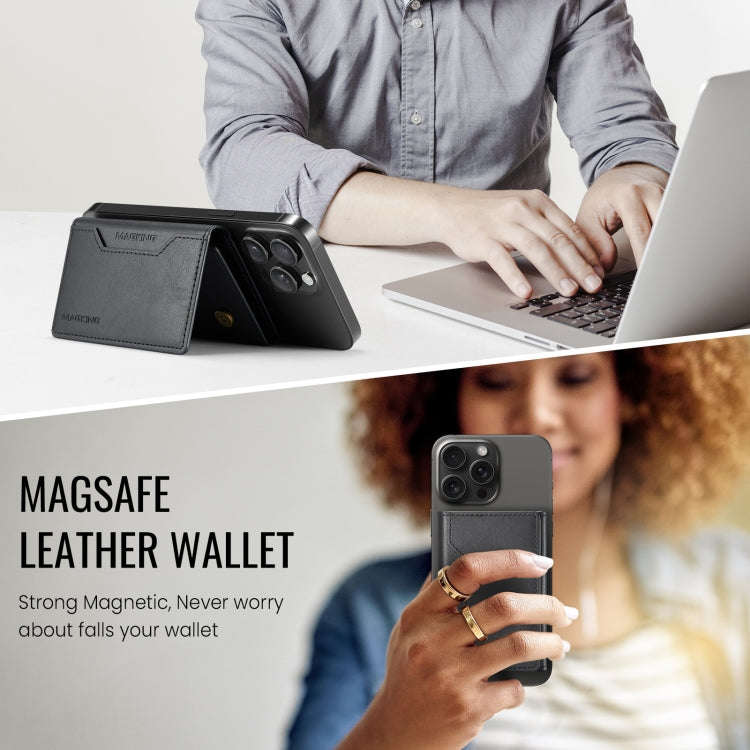 DG.MING MAGKING-K2 Series MagSafe RFID Card Bag(Black)