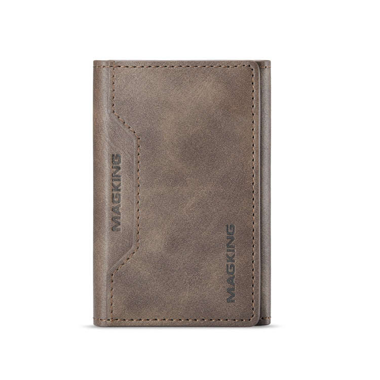 DG.MING MAGKING-K2 Series MagSafe RFID Card Bag(Coffee)
