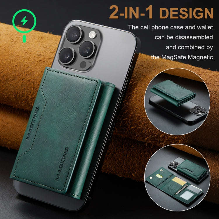 DG.MING MAGKING-K2 Series MagSafe RFID Card Bag(Green)