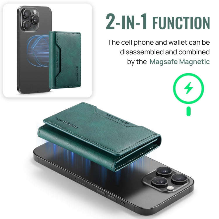 DG.MING MAGKING-K2 Series MagSafe RFID Card Bag(Green)