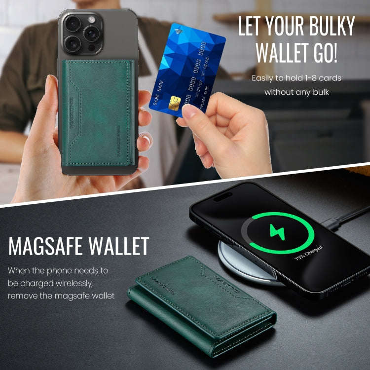 DG.MING MAGKING-K2 Series MagSafe RFID Card Bag(Green)