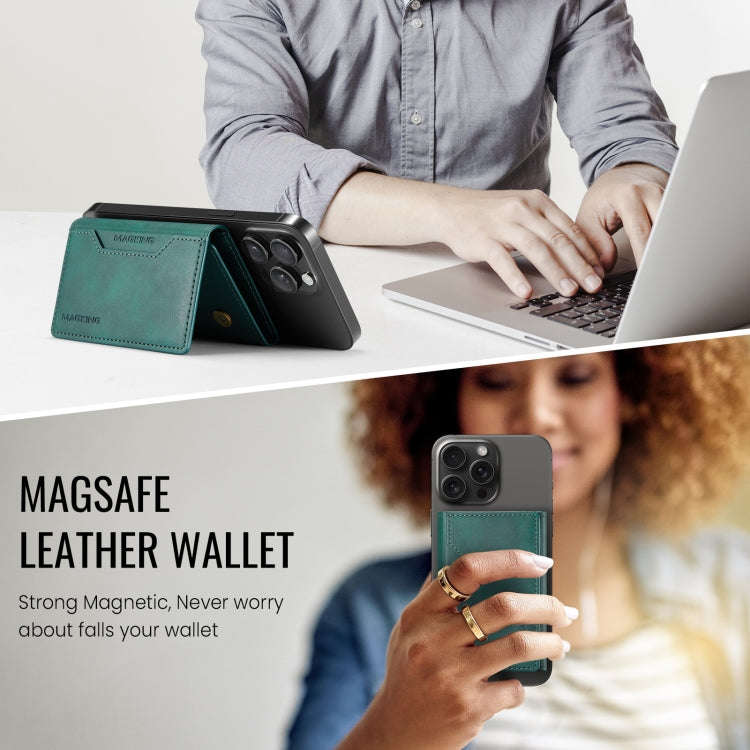DG.MING MAGKING-K2 Series MagSafe RFID Card Bag(Green)