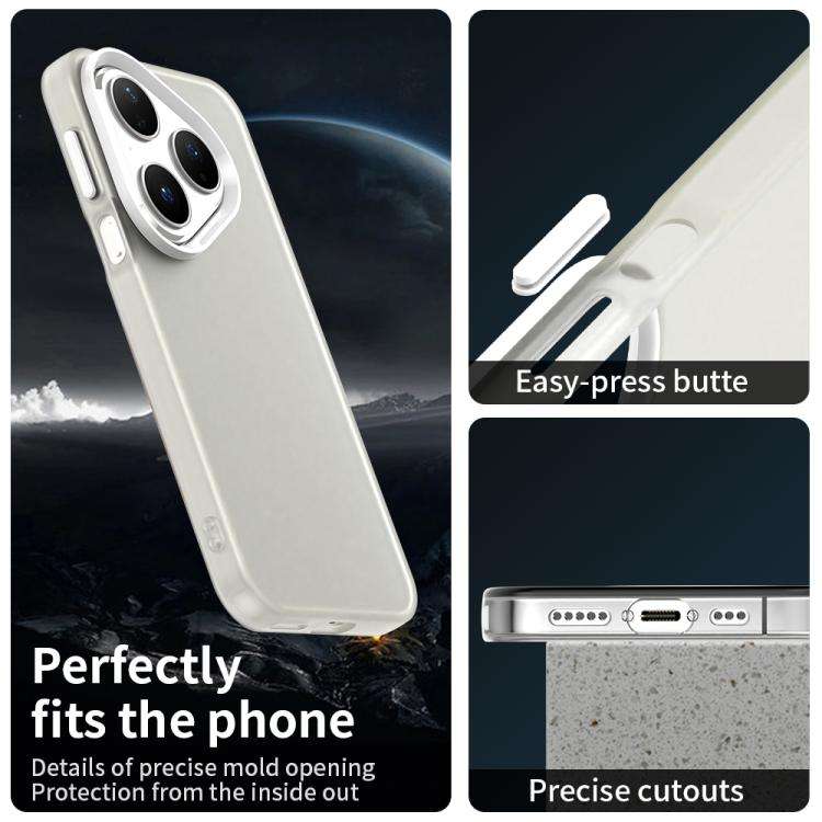 For Huawei Pura 80 Candy PC Hybrid TPU Shockproof Phone Case(White)