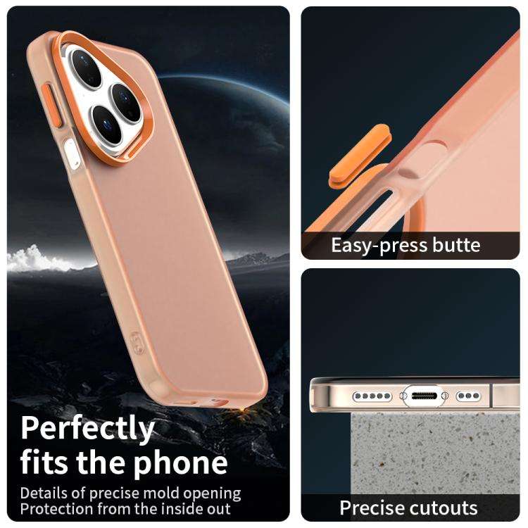 For Huawei Pura 80 Candy PC Hybrid TPU Shockproof Phone Case(Orange)