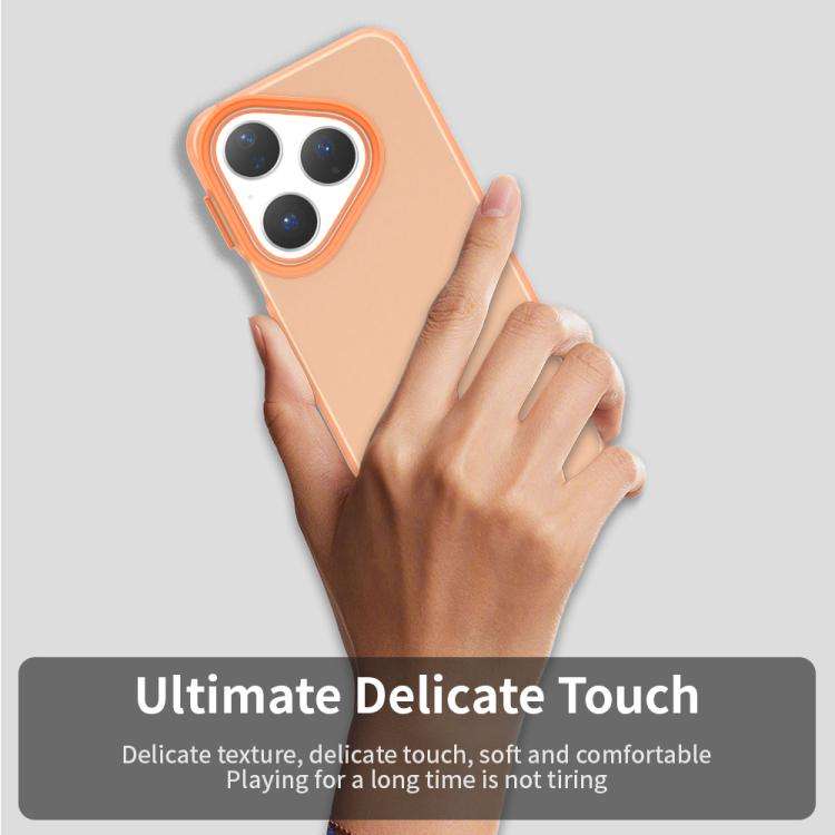 For Huawei Pura 80 Candy PC Hybrid TPU Shockproof Phone Case(Orange)