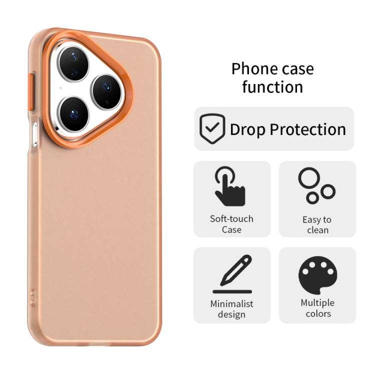 For Huawei Pura 80 Candy PC Hybrid TPU Shockproof Phone Case(Orange)