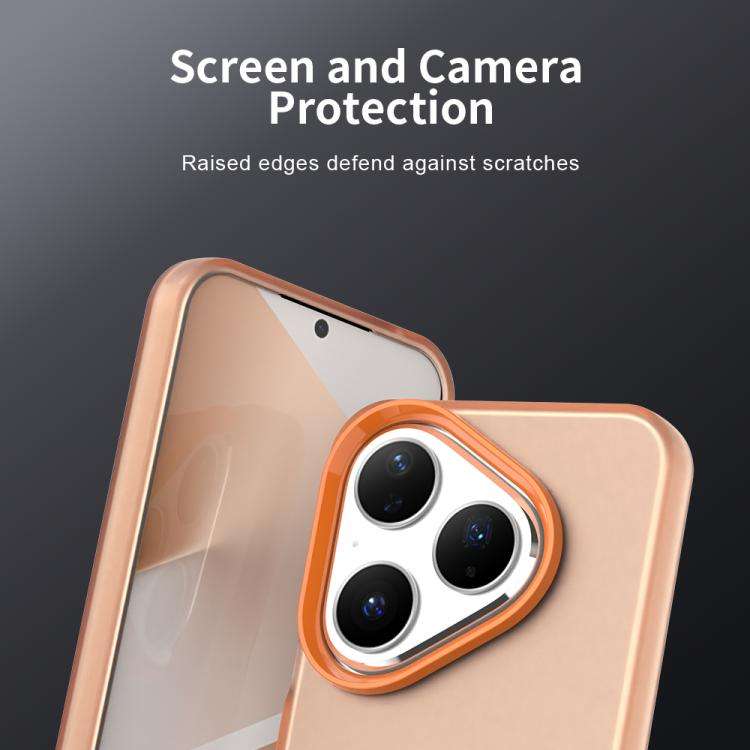 For Huawei Pura 80 Candy PC Hybrid TPU Shockproof Phone Case(Orange)