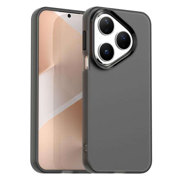 For Huawei Pura 80 Candy PC Hybrid TPU Shockproof Phone Case(Black)