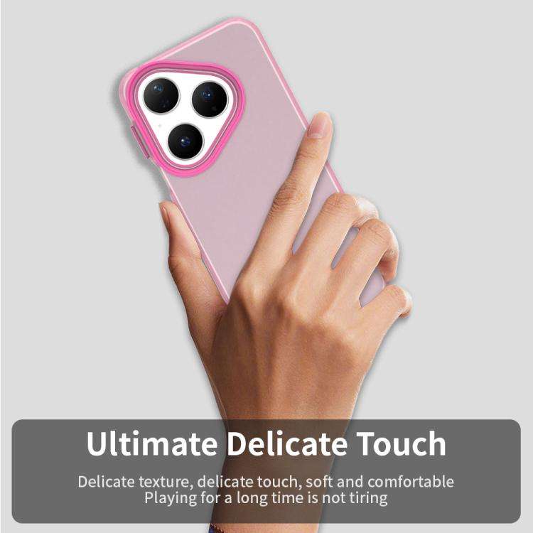 For Huawei Pura 80 Candy PC Hybrid TPU Shockproof Phone Case(Red)