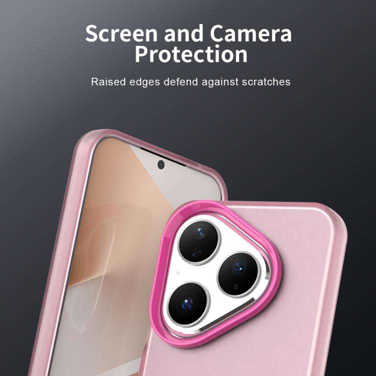For Huawei Pura 80 Candy PC Hybrid TPU Shockproof Phone Case(Red)