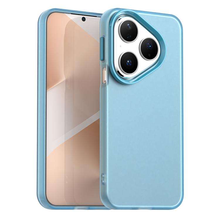 For Huawei Pura 80 Candy PC Hybrid TPU Shockproof Phone Case(Blue)