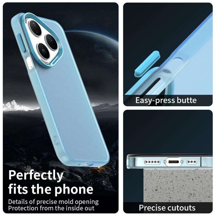 For Huawei Pura 80 Candy PC Hybrid TPU Shockproof Phone Case(Blue)