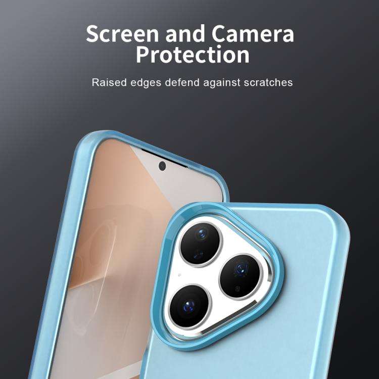 For Huawei Pura 80 Candy PC Hybrid TPU Shockproof Phone Case(Blue)