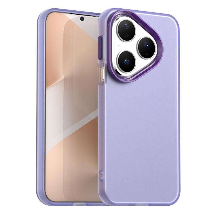 For Huawei Pura 80 Candy PC Hybrid TPU Shockproof Phone Case(Purple)
