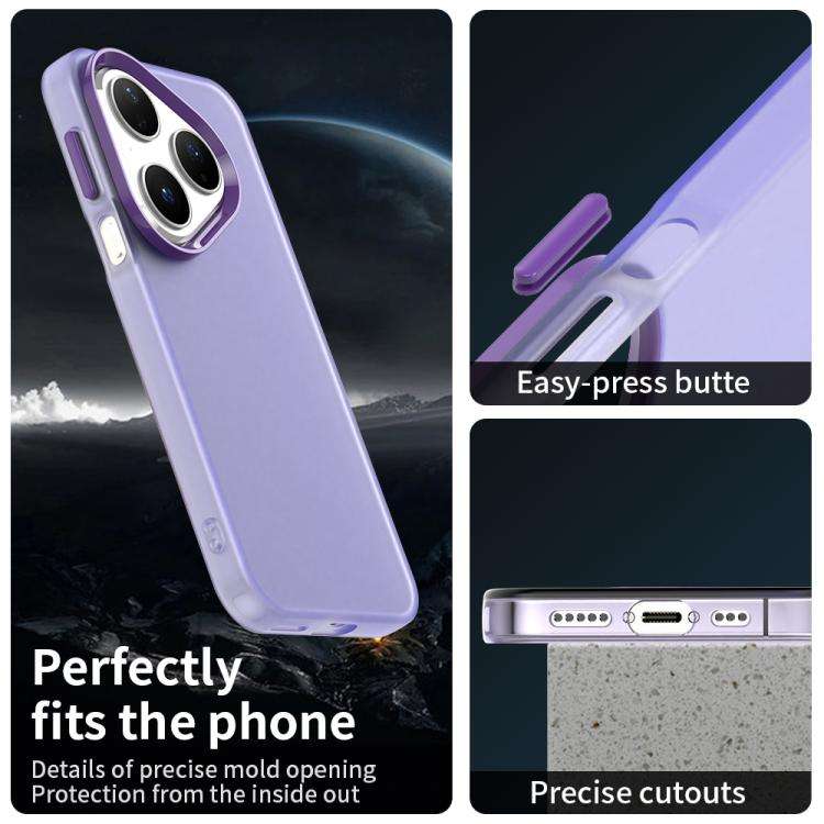 For Huawei Pura 80 Candy PC Hybrid TPU Shockproof Phone Case(Purple)