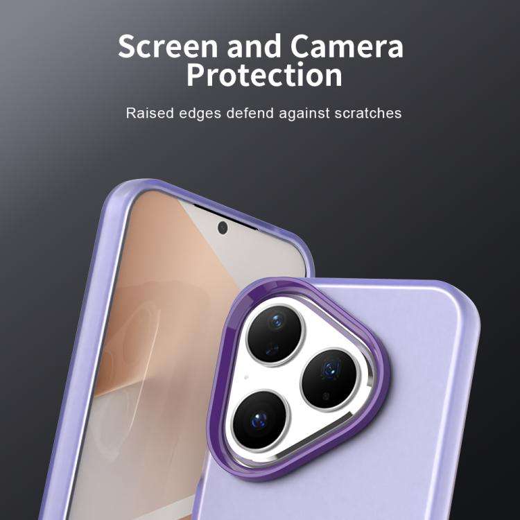 For Huawei Pura 80 Candy PC Hybrid TPU Shockproof Phone Case(Purple)