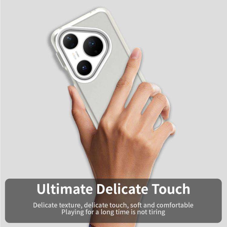 For Huawei Pura 80 Pro Candy PC Hybrid TPU Shockproof Phone Case(White)