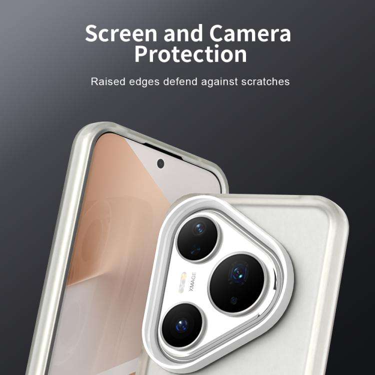 For Huawei Pura 80 Pro Candy PC Hybrid TPU Shockproof Phone Case(White)