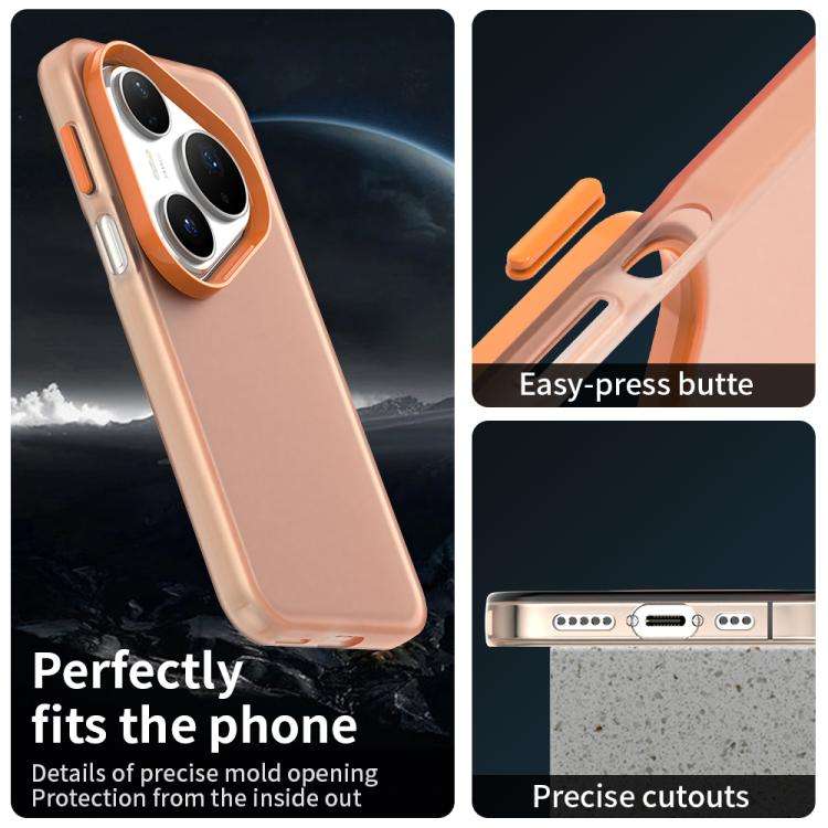 For Huawei Pura 80 Pro Candy PC Hybrid TPU Shockproof Phone Case(Orange)