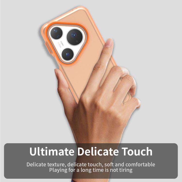 For Huawei Pura 80 Pro Candy PC Hybrid TPU Shockproof Phone Case(Orange)