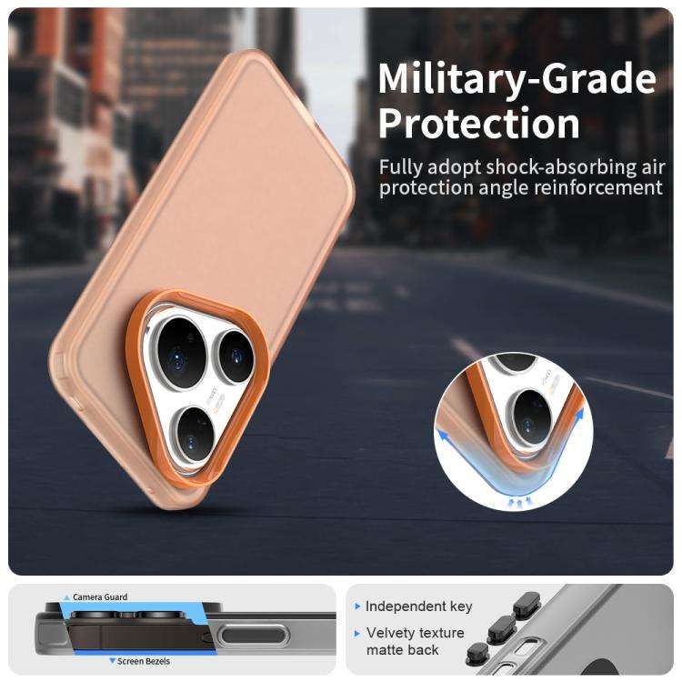 For Huawei Pura 80 Pro Candy PC Hybrid TPU Shockproof Phone Case(Orange)