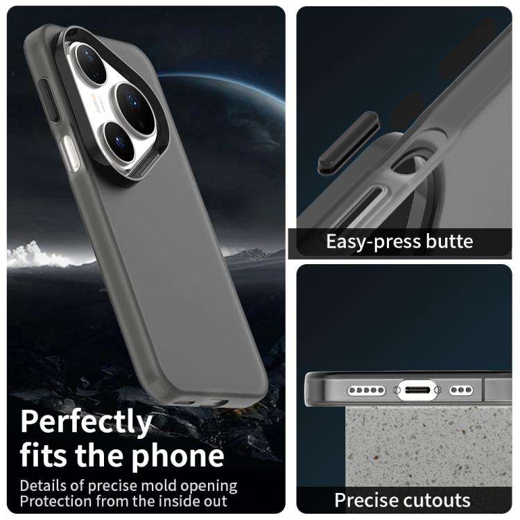 For Huawei Pura 80 Pro Candy PC Hybrid TPU Shockproof Phone Case(Black)