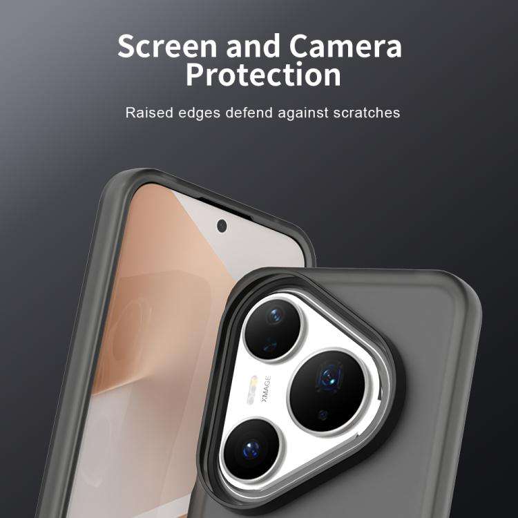 For Huawei Pura 80 Pro Candy PC Hybrid TPU Shockproof Phone Case(Black)