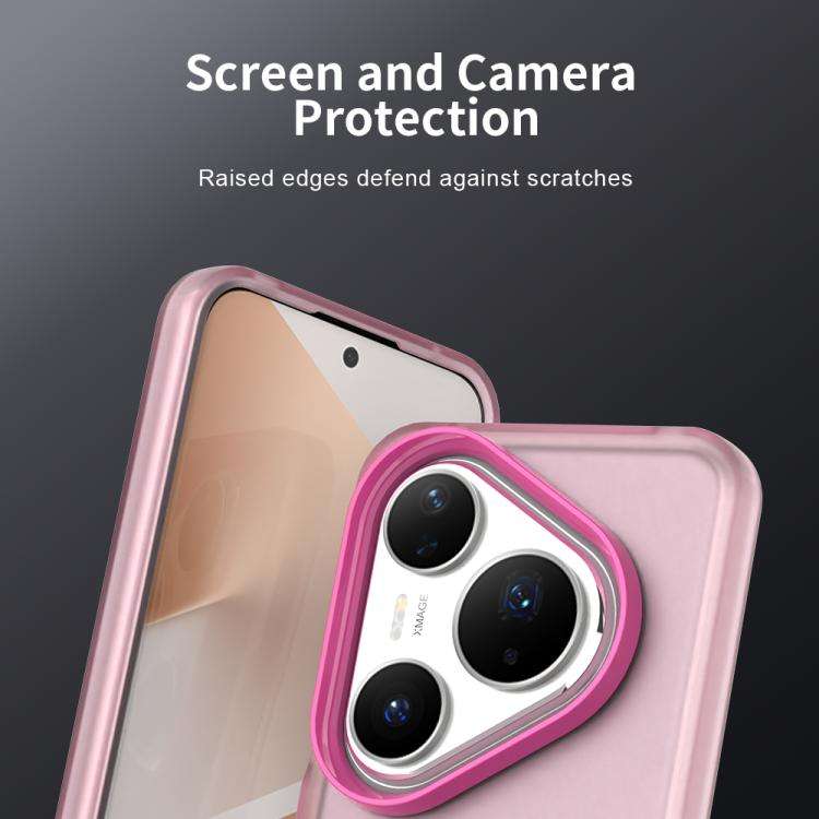 For Huawei Pura 80 Pro Candy PC Hybrid TPU Shockproof Phone Case(Red)