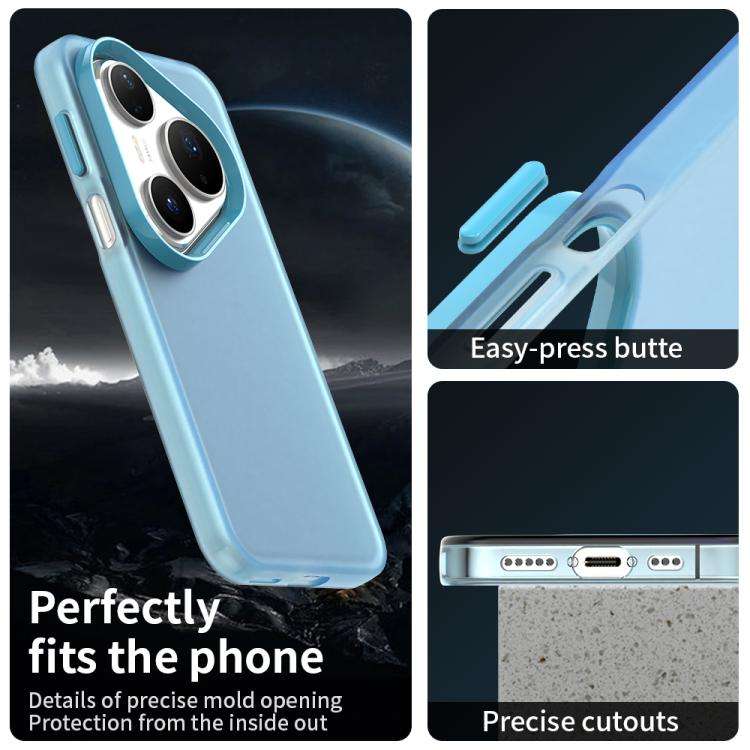 For Huawei Pura 80 Pro Candy PC Hybrid TPU Shockproof Phone Case(Blue)