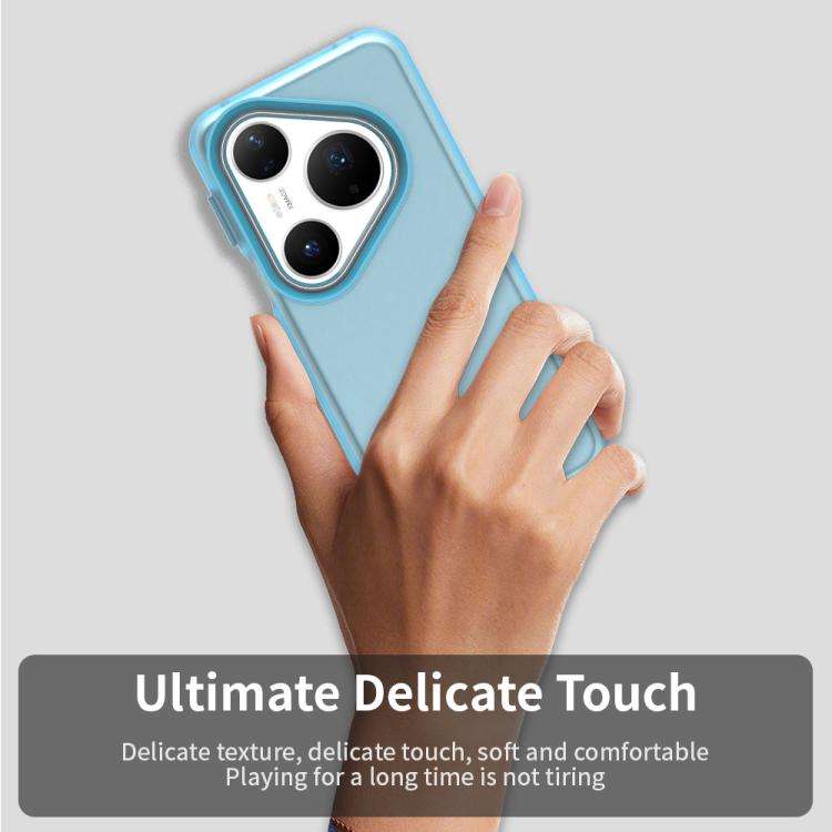 For Huawei Pura 80 Pro Candy PC Hybrid TPU Shockproof Phone Case(Blue)