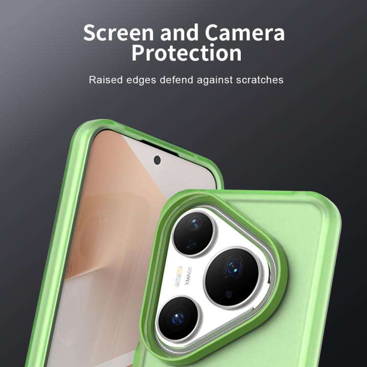 For Huawei Pura 80 Pro Candy PC Hybrid TPU Shockproof Phone Case(Green)