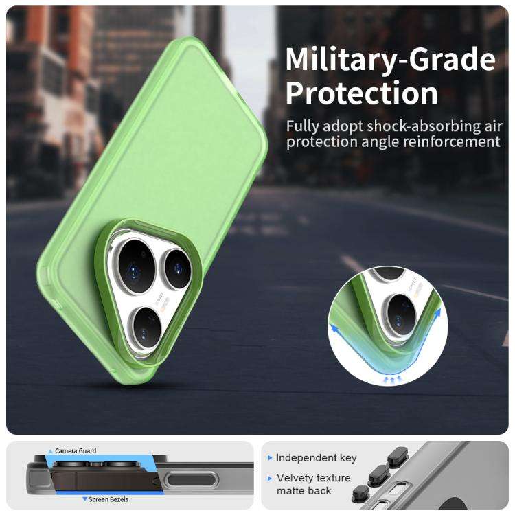 For Huawei Pura 80 Pro Candy PC Hybrid TPU Shockproof Phone Case(Green)