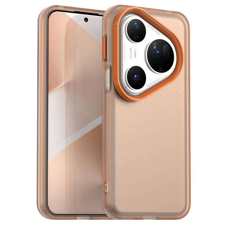 For Huawei Pura 80 Ultra Candy PC Hybrid TPU Shockproof Phone Case(Orange)