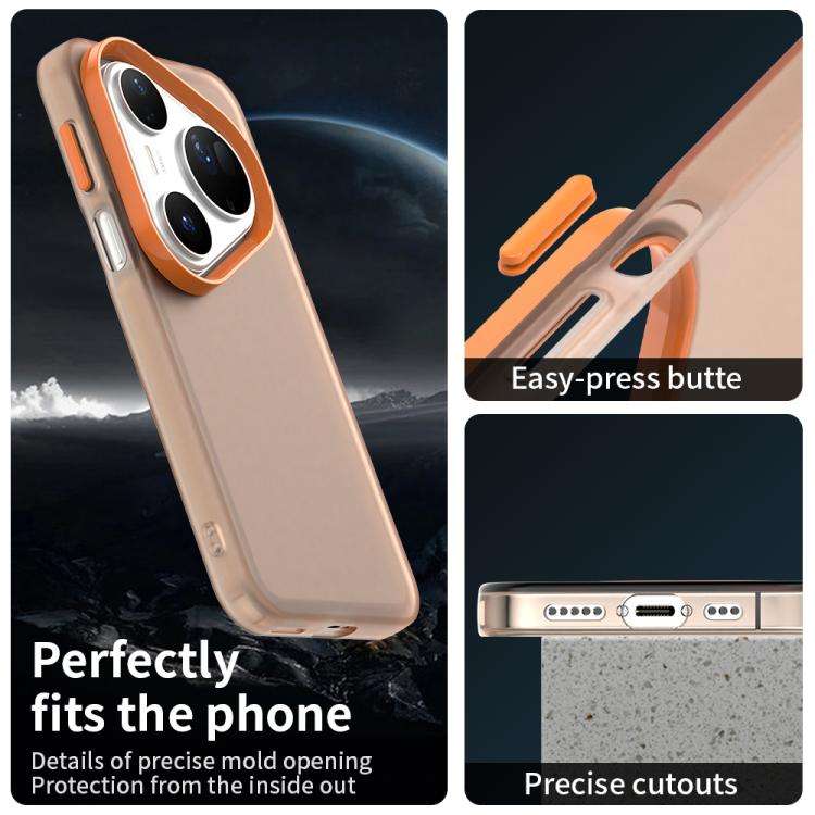 For Huawei Pura 80 Ultra Candy PC Hybrid TPU Shockproof Phone Case(Orange)