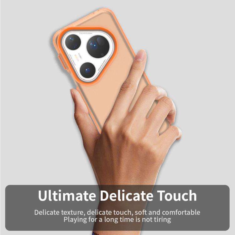 For Huawei Pura 80 Ultra Candy PC Hybrid TPU Shockproof Phone Case(Orange)