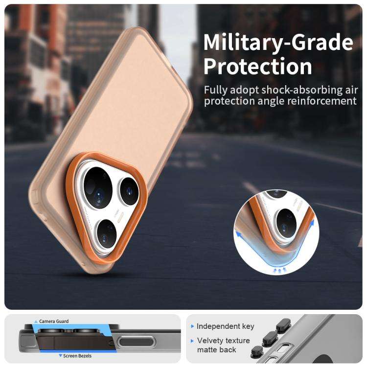 For Huawei Pura 80 Ultra Candy PC Hybrid TPU Shockproof Phone Case(Orange)