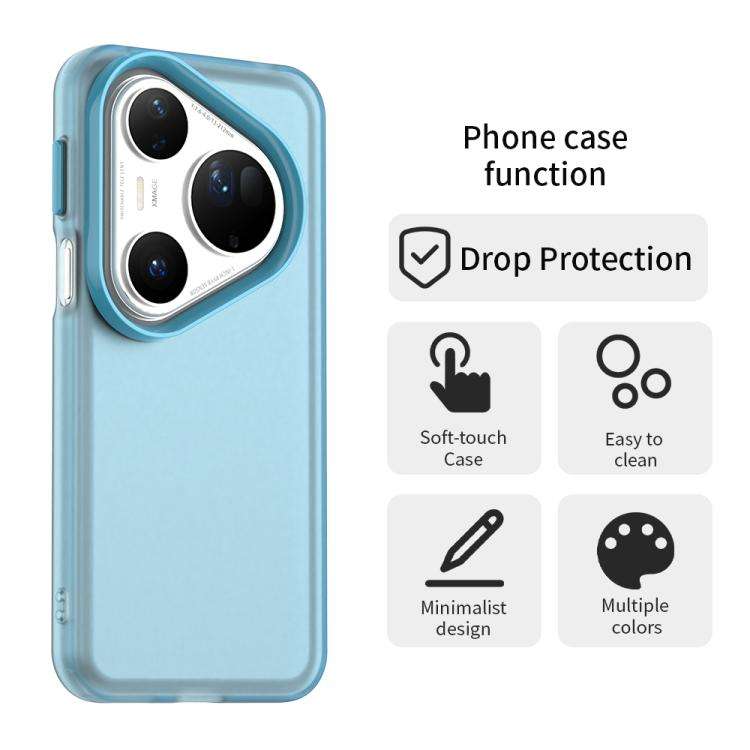 For Huawei Pura 80 Ultra Candy PC Hybrid TPU Shockproof Phone Case(Blue)