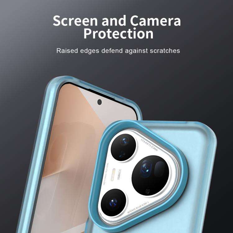 For Huawei Pura 80 Ultra Candy PC Hybrid TPU Shockproof Phone Case(Blue)