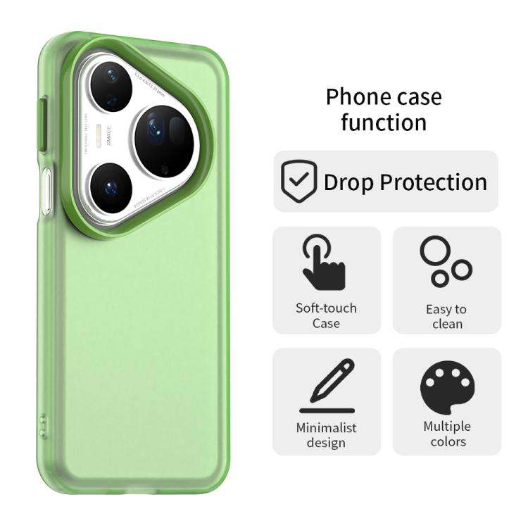 For Huawei Pura 80 Ultra Candy PC Hybrid TPU Shockproof Phone Case(Green)