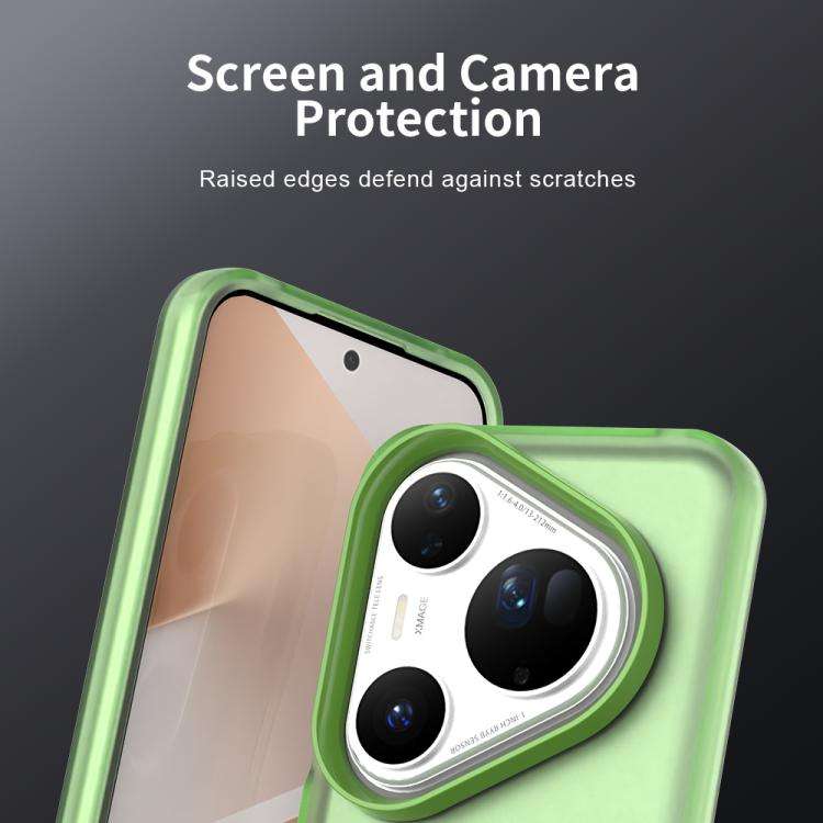 For Huawei Pura 80 Ultra Candy PC Hybrid TPU Shockproof Phone Case(Green)