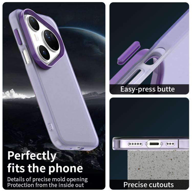 For Huawei Pura 80 Ultra Candy PC Hybrid TPU Shockproof Phone Case(Purple)