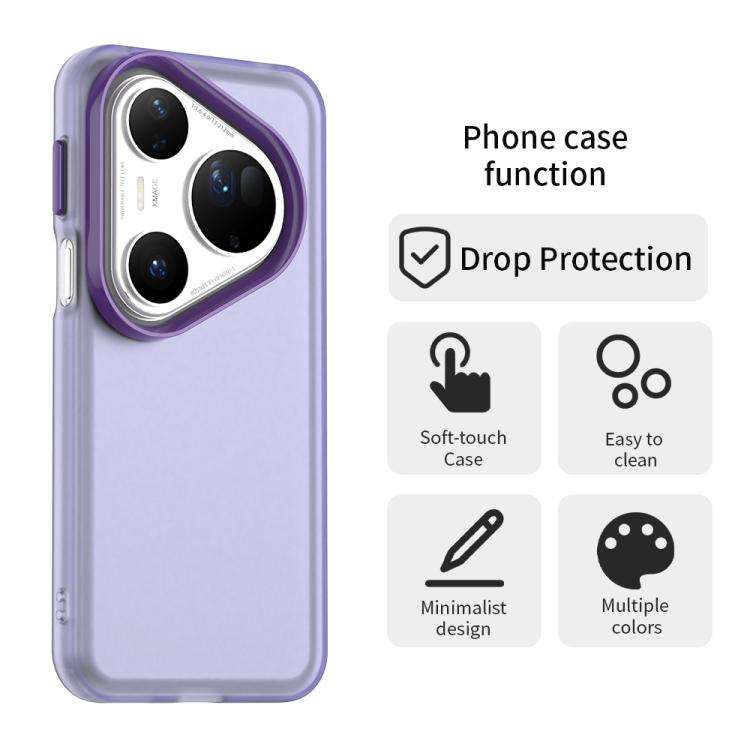 For Huawei Pura 80 Ultra Candy PC Hybrid TPU Shockproof Phone Case(Purple)