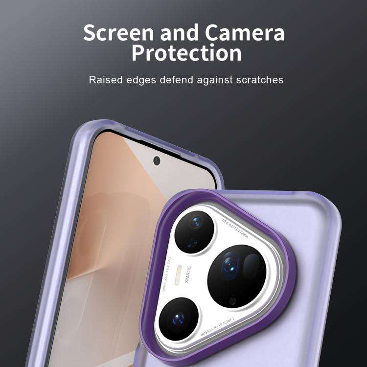 For Huawei Pura 80 Ultra Candy PC Hybrid TPU Shockproof Phone Case(Purple)