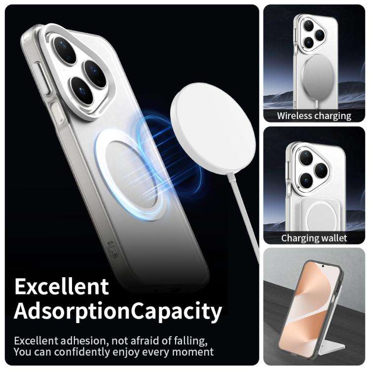 For Huawei Pura 80 Candy Magsafe PC Hybrid TPU Phone Case(White)