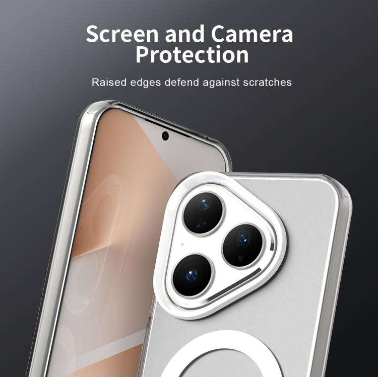 For Huawei Pura 80 Candy Magsafe PC Hybrid TPU Phone Case(White)
