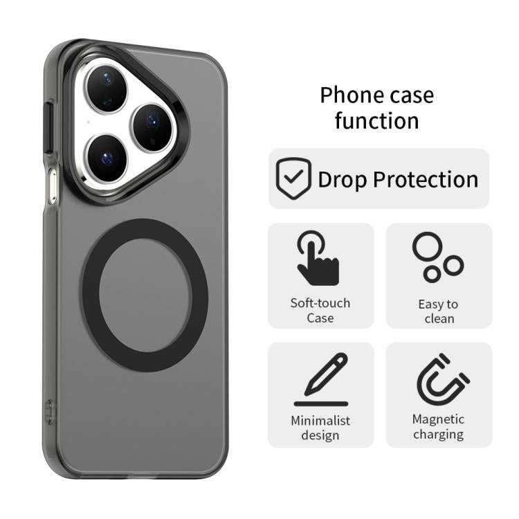 For Huawei Pura 80 Candy Magsafe PC Hybrid TPU Phone Case(Black)
